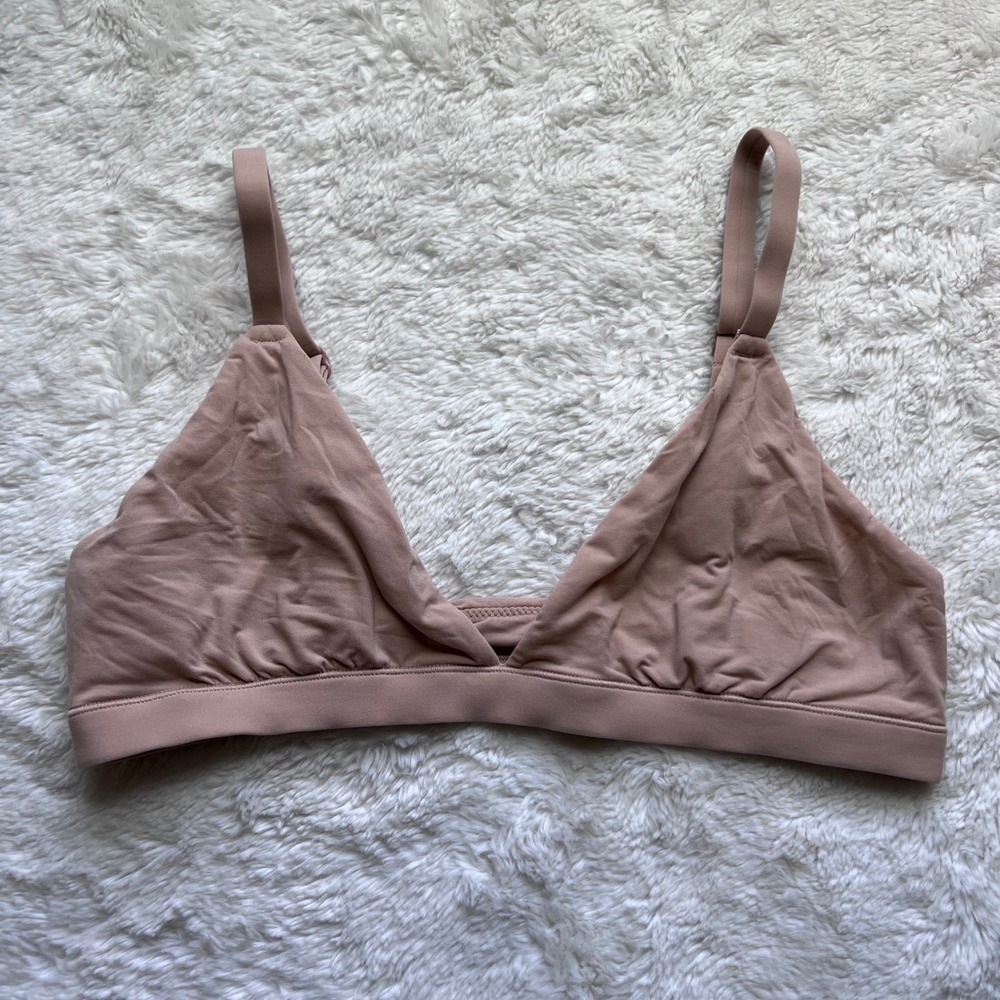 Skims Fits Everybody Triangle Bralette Clay Nude BR-TRI-9200 Medium Mens Womens